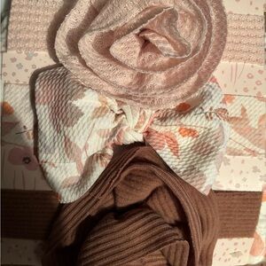 New, blanket and headband set.